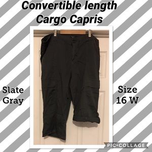 Convertible length carpenter Capris